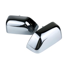 SIPIDEAUT Side Mirror Covers Compatible with Ford Super Duty 2017-2024 F250 F350 LH & RH Door Top Half Tow mirror caps,Replacement for 2017-2019 F450 F550 (Chrome Style)