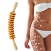 Mikako Curved Wood Therapy Massage Roller for Waist and Thigh,