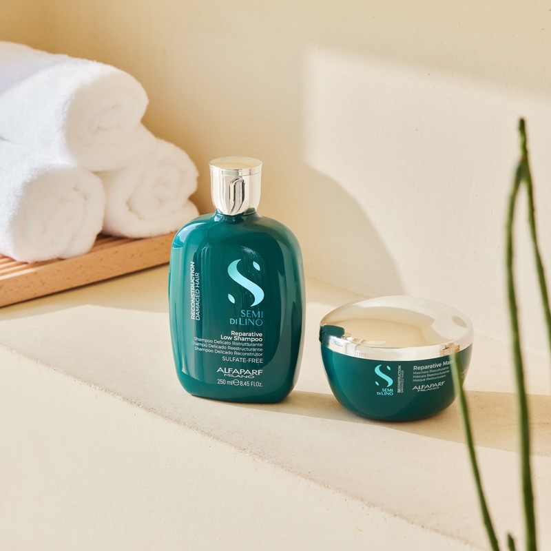 Alfaparf Milano Semi Di Lino Reconstruction Reparative Low Shampoo, standard,