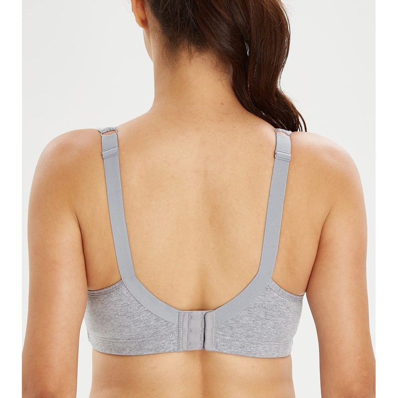 Lemorosy Comfort Cotton Bra for Women Wirefree Full Coverage Plus