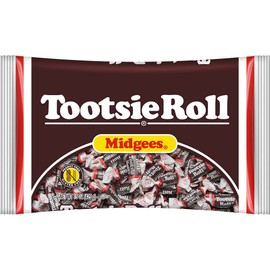 Tootsie Roll Midgees, Chocolatey Twist, Resealable Standup Bag, Peanut Free, Gluten Free Original, Allergy Friendly, 15 Ounce, 1-Pack