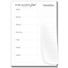 Primus Print Menu Planner with Shopping List - Food Planner