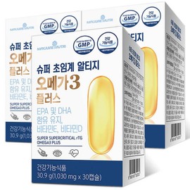 Mayjun Nutri Super Supercritical Altige Omega 3 Plus 30.9g, 30 tablets, 3 units / 메이준뉴트리 슈퍼 초임계 알티지오메가3 플러스 30.9g, 30정, 3개