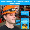 Skywin Hard Hat Light, Headlamp Rechargeable, Lightweight USB, XPG+COB 3