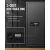 Uniclife Key Cabinet with 60 Keys and Combination Lock, Wall