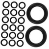 Gatuida 20pcs Jack Seal Replacement Kit Durable Ring Seals for