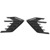 2Pcs/Set Car Side Cover Air Vent Trim Glossy Black Rubber