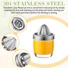 LemonRoad 4 Pcs Stainless Steel Mason Jar Juicer Lid Manual