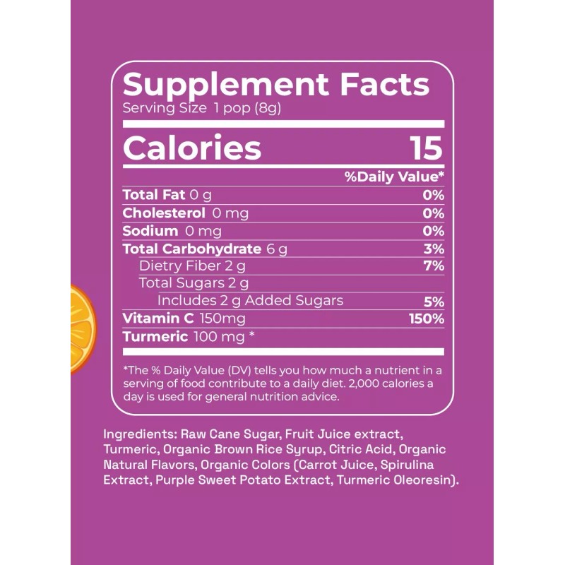 Andy Anand Low Calorie Lollipops, Vitamin C Enriched 31 pcs,