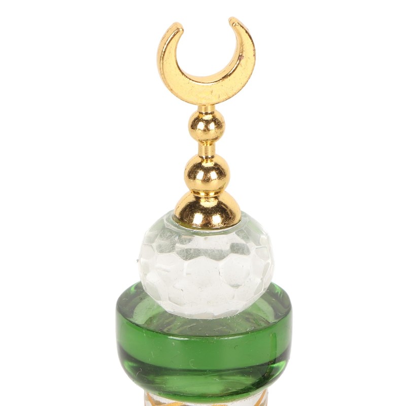 Natudeco Mosque Model Crystal Collectible Figures Miniature Building Ornament Architectural
