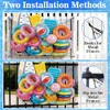 2 PCS Extra Large Pool Float Storage Bags,79×47 in Hanging