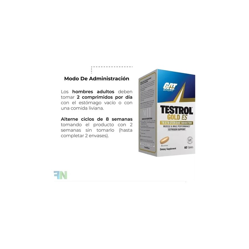 Ga Testrol Gold Es Gat Sport Suplemento 60 Tabletas