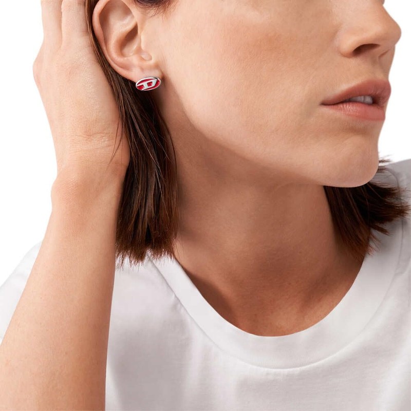 Diesel Stainless Steel Earrings for Men