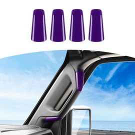 RT-TCZ for Jeep JL A Pillar Grab Handles Cover Trim Purple for Jeep Wrangler JL JLU Gladiator JT 2 Door 2018-2023 Purple Interior Accessories