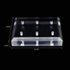 1Pc Rectangle Acrylic Nail Drill Bit Holder Stand Case Display