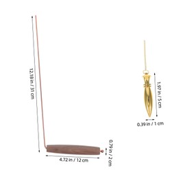 KONTONTY 1 Set Copper Dowsing Rods Professional Divining Tools for Water Metal and Treasure Detection Versatile Energy Seeking Equipment for Archaeology Exploration and Geological Surveys