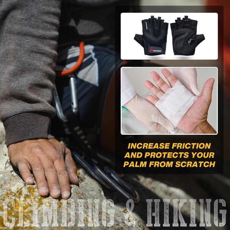 Meteor Advanced Exercise Gloves for Men & Women: Ventilated, Full