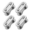 HARFINGTON 4pcs Bicycle Missing Link Half-Link Reusable Steel Bicycle Chain