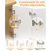 Chibery 2 Pair 135 Degree & 165 Degree Hinges Kit