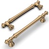 Amerdeco 6 Pack Champagne Bronze Cabinet Pulls 5 Inch(128mm) Hole