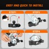 METOWARE Universal Trailer Coupler Lock, Adjustable Heavy-Duty Trailer Htich Locks