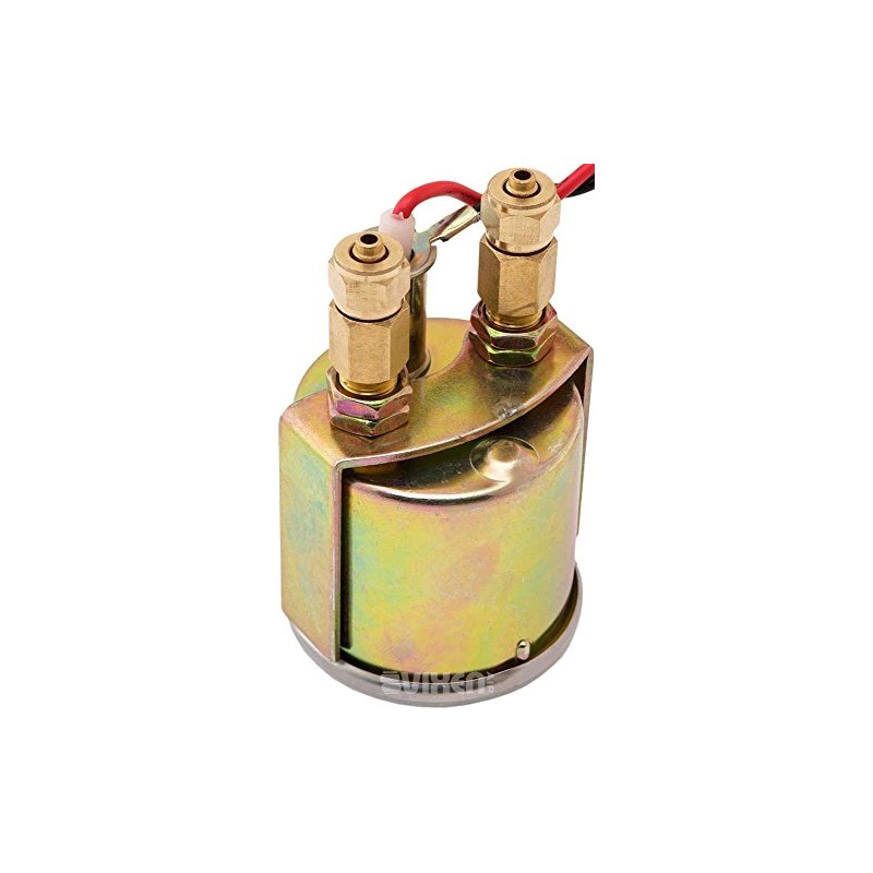 Vixen Air 2" Dual Needle Air Pressure Gauge with Back