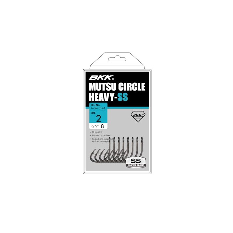 BKK MUTSU Circle Heavy-SS Hook | 1/0 | 7-Pack |
