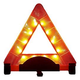 Lumen Wand | Durable and Reliable Roadside Emergency LED Reflective Orange Triangle - Perfect for Your Car Safety Assistance Tool Kit
