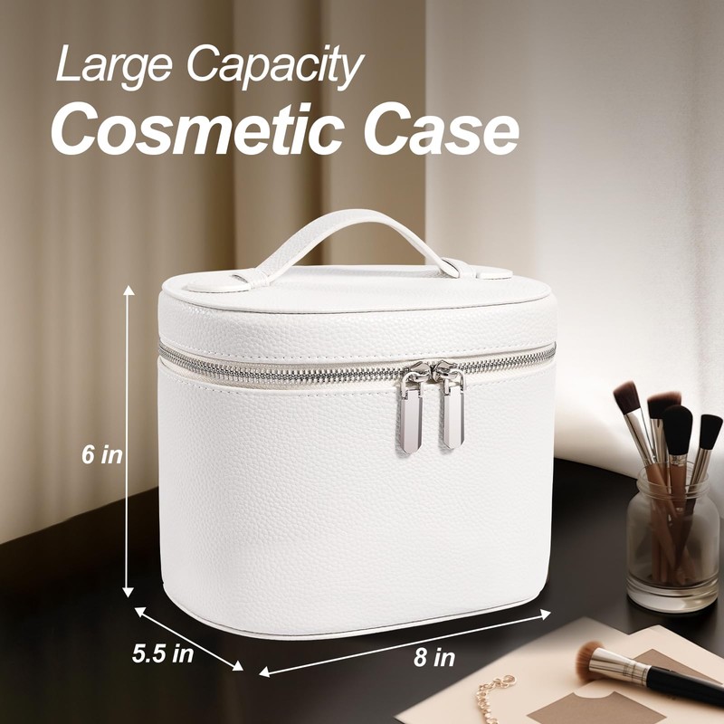 idoltimes - Estuche para cosméticos de piel, bolsa de maquillaje