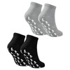 Nivofu 2 Pairs Non-slip Grip Socks for Womens Mens, Yoga