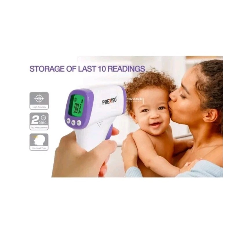 PREXISO Non-Contact Infrared Thermometer Digital LCD Screen