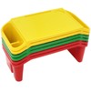 6Pcs Kids Lap Desk Tray, Plastic Breakfast Laptop Trays with