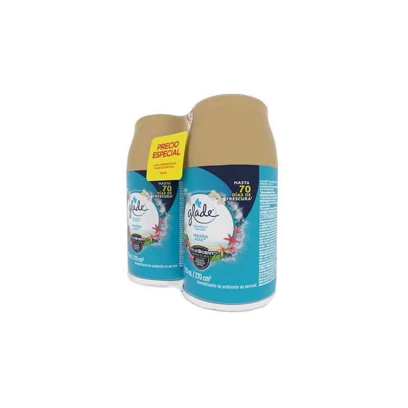 Glade Aromatizante para Hogar Automático, 2 Repuestos de 270 ml