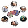 Vnwoalu Marbleized Effect Sleep Eye Mask Abstract Beautiful Natural Luxury