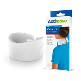 Actimove Kids Cervical Collar for Girls & Boys | Soft Foam Pediatric Neck Brace for Sleeping - Relieves Neck Pain & Spine Pressure, Neck Collar Brace Support After Whiplash or Injury | White, Infant