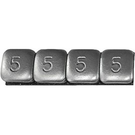 Steel Stick On Wheel Weights - Silver - 5g., Manufacturer: K&L Supply, WHL WHT STL ADHSV 5G BX SIL SM