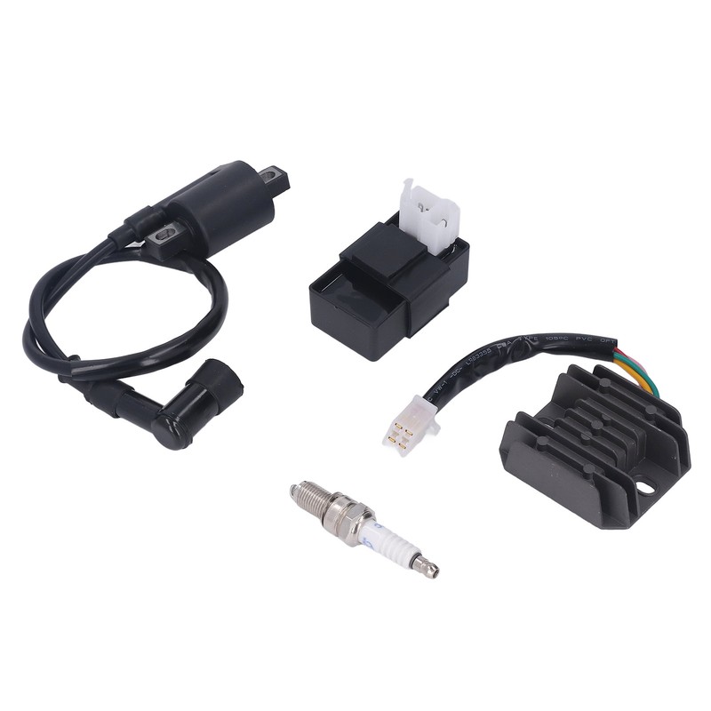 Ignition Coil 6Pin CDI Voltage Regulator Spark Plug Kit for