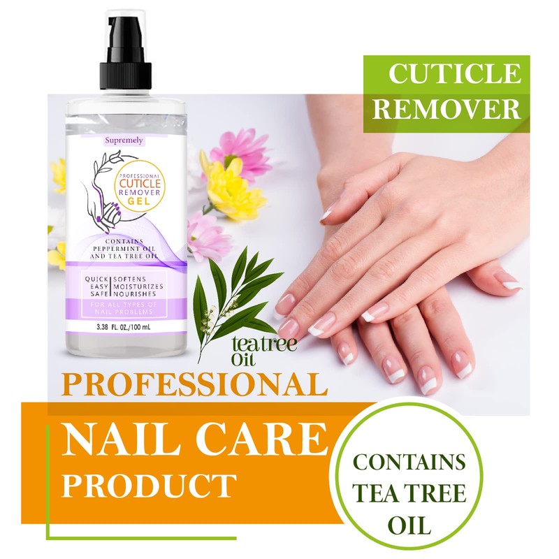 Supremely Gentle Cuticle Remover Nail Gel 100ML Moisturized| Include Lanolin
