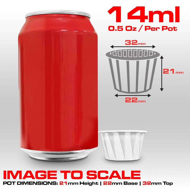 RE-GEN 2500pc Wax Paper Multi-Purpose Cups 14ml 1/2 Oz |