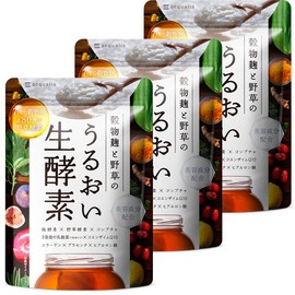 【3袋セット】うるおい生酵素 サプリ コラーゲン ヒアルロン酸 コンブチャ 乳酸菌 酵素80種