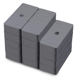 Ferrite Blocks Ceramic Magnets,Ceramic Block Magnets,14pcs(1.9'' L x 0.9'' W x 0.4'' H) Rectangular Magnets Grade 8,Ferrite Magnets for Magnet Craft Hobbies,Kitchen Hanging Tools