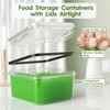 KEMETHY 44-Piece Food Storage Containers with Lids(22 Containers & 22