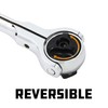 Powerbuilt Swivel Head Ratchet, 3/8 Inch Drive Hand Tools, Rotating,