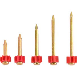 50 Pcs Concrete Masonry Steel Nails for Brick Wall,5 Sizes of Galvanized Anti-Corrosion Masonry Nail,Fixing Advertising Boards Wall Nails,Hardware Accessories Fasteners for DIY and Home Maintenance