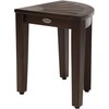 AquaTeak 15.5" Kai Mocha-Shield Corner Teak Shower Bench