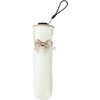 Because B-095934 Folding Umbrella, PU Super Light/Ribbon, Mini, White
