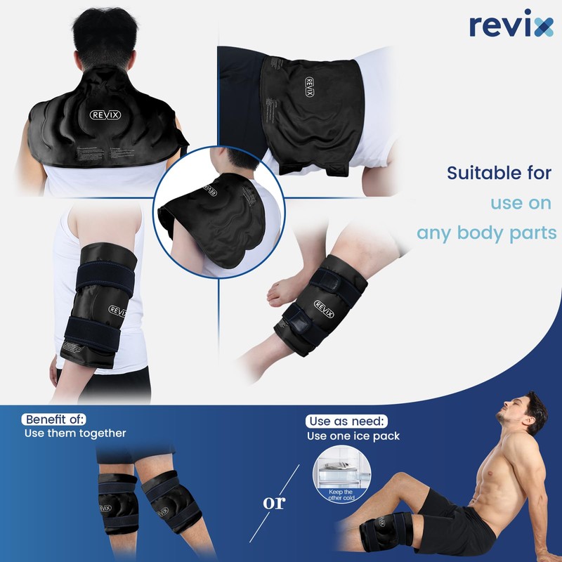 REVIX 20" XXXL Large Gel Ice Pack for Knee, Knee