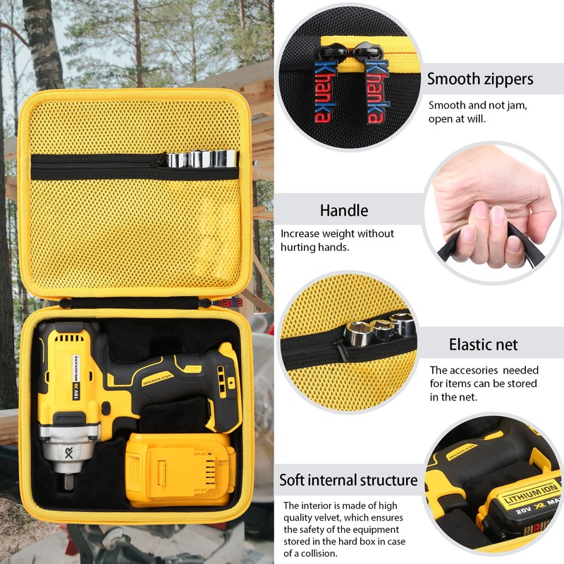 khanka Hard Carrying Case Replacement for DEWALT 20V MAX* XR