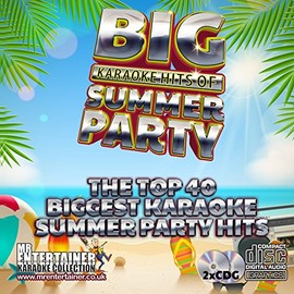 Mr Entertainer Big Karaoke Hits of Summer Party- Double CD+G (CDG) Pack. 40 Top Summer/Holiday/Happy Songs