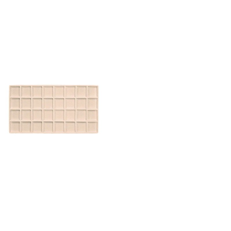 FindingKing 5 Beige 32 Compartment Display Tray Inserts